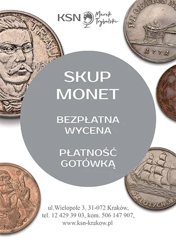 Banner reklamowy skup monet